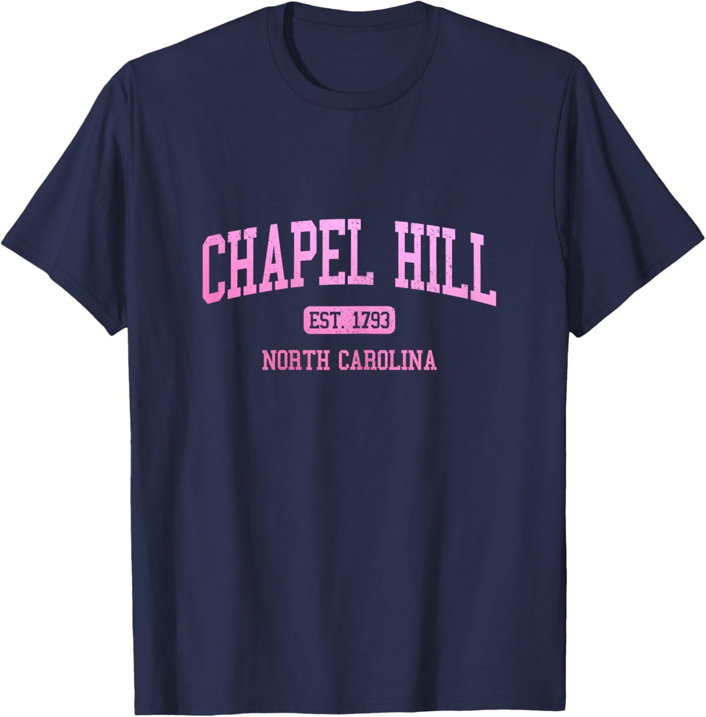 Chapel Hill North Carolina Vintage Pride Sports T-Shirt - T-Shirt | Navy