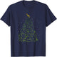 Musical Notes Funny Music Lover Musician Christmas Apparel T-Shirt - T-Shirt | Navy
