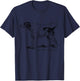 Can I Take My Hounds To Heaven, Can I Heart on God's Land T-Shirt - T-Shirt | Navy