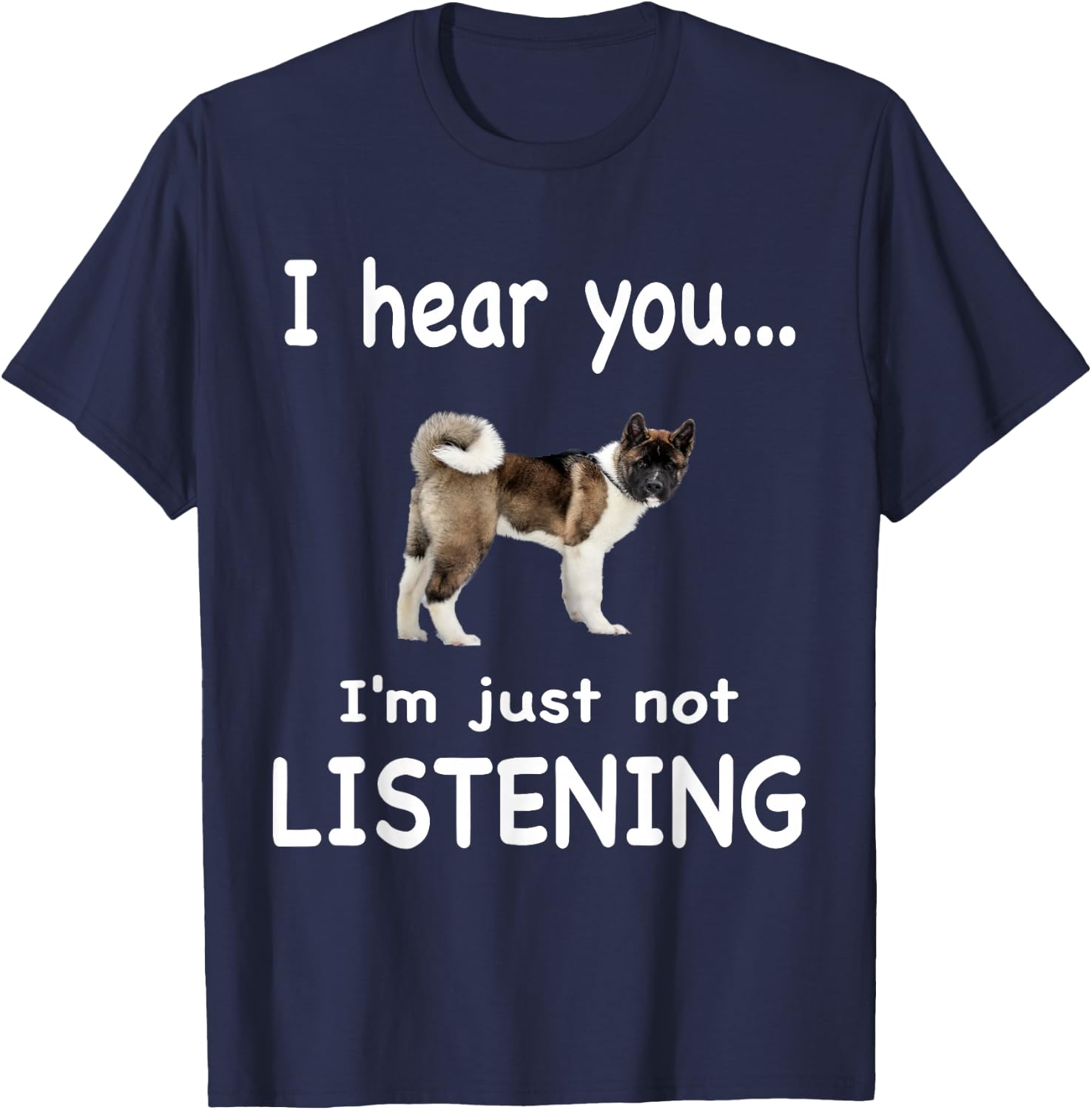 American Akita Dog - American Akita T-Shirt - T-Shirt | Navy