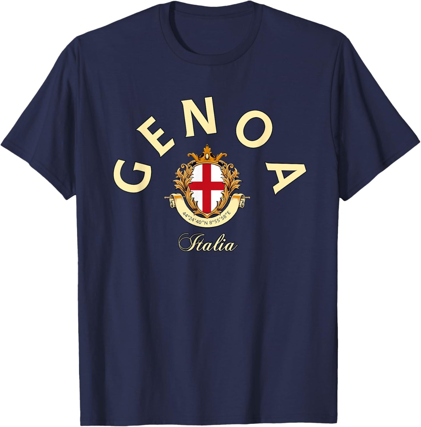 Genoa Italia Genoa trip, Genoa fan Genoa Italy T-Shirt - T-Shirt | Navy