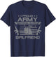 Proud Army National Guard Girlfriend Flag USA Military T-Shirt - T-Shirt | Navy