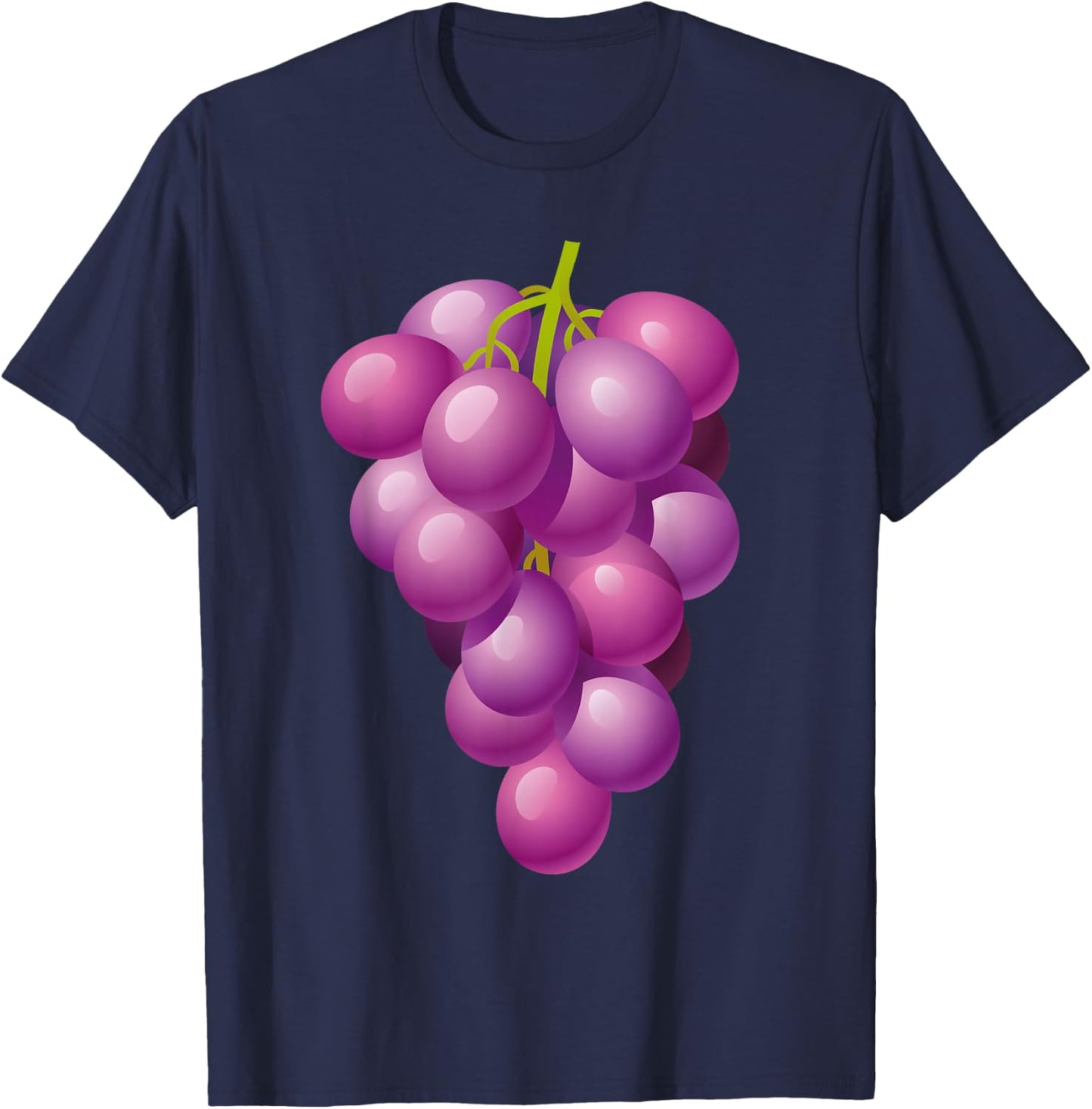 Grapes Shirt Adult Men Women Kids Grapes Costume T-Shirt - T-Shirt | Navy