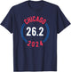 Chicago 2024 Marathon 26.2 T-Shirt - T-Shirt | Navy