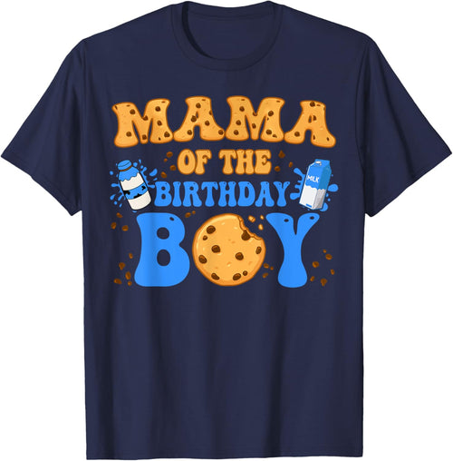 Mama Of The Birthday Boy Milk and Cookies Lover
