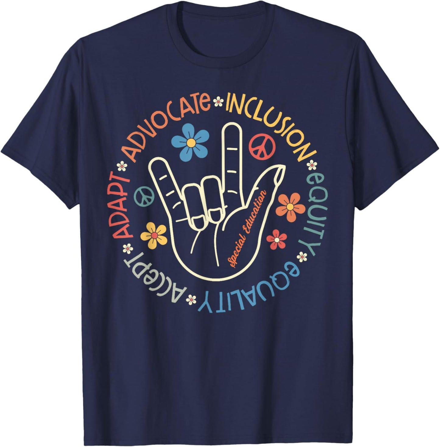 Special Education Teacher Inspirational SPED Teachers Autism T-Shirt - T-Shirt | Navy