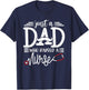 Just A Dad Who Raised A Nurse Papa Nurses Daddy Father's Day T-Shirt - T-Shirt | Navy