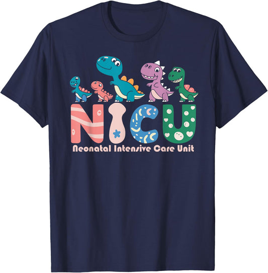 Neonatal Intensive Care Unit NICU Nurse Funny T-Shirt - T-Shirt | Navy
