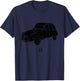 Citroën 2CV Angle Black Fill T-Shirt - T-Shirt | Navy