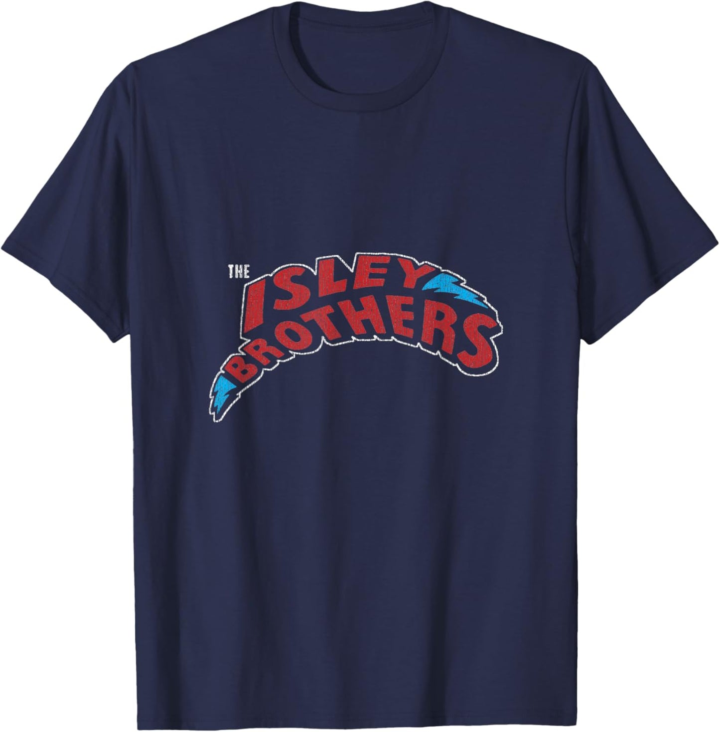 Isley Brothers - Lightning Bolt Logo - Control Industry - -Adults, Kids - Black - Small - Short Sleeve T-Shirt - T-Shirt | Navy