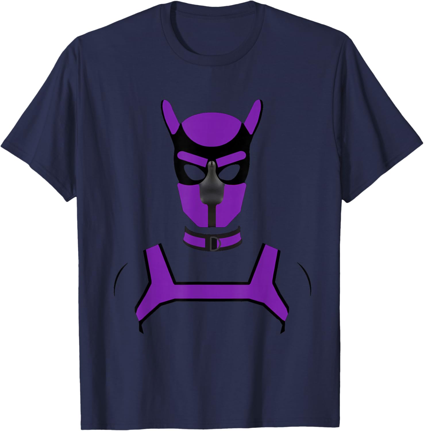 Puppy Play Pups Gay Pride Purple T-Shirt - T-Shirt | Navy