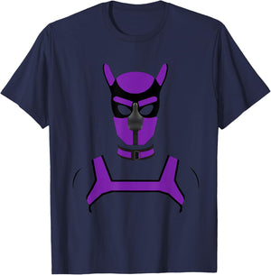 Puppy Play Pups Gay Pride Purple T-Shirt - T-Shirt | Navy