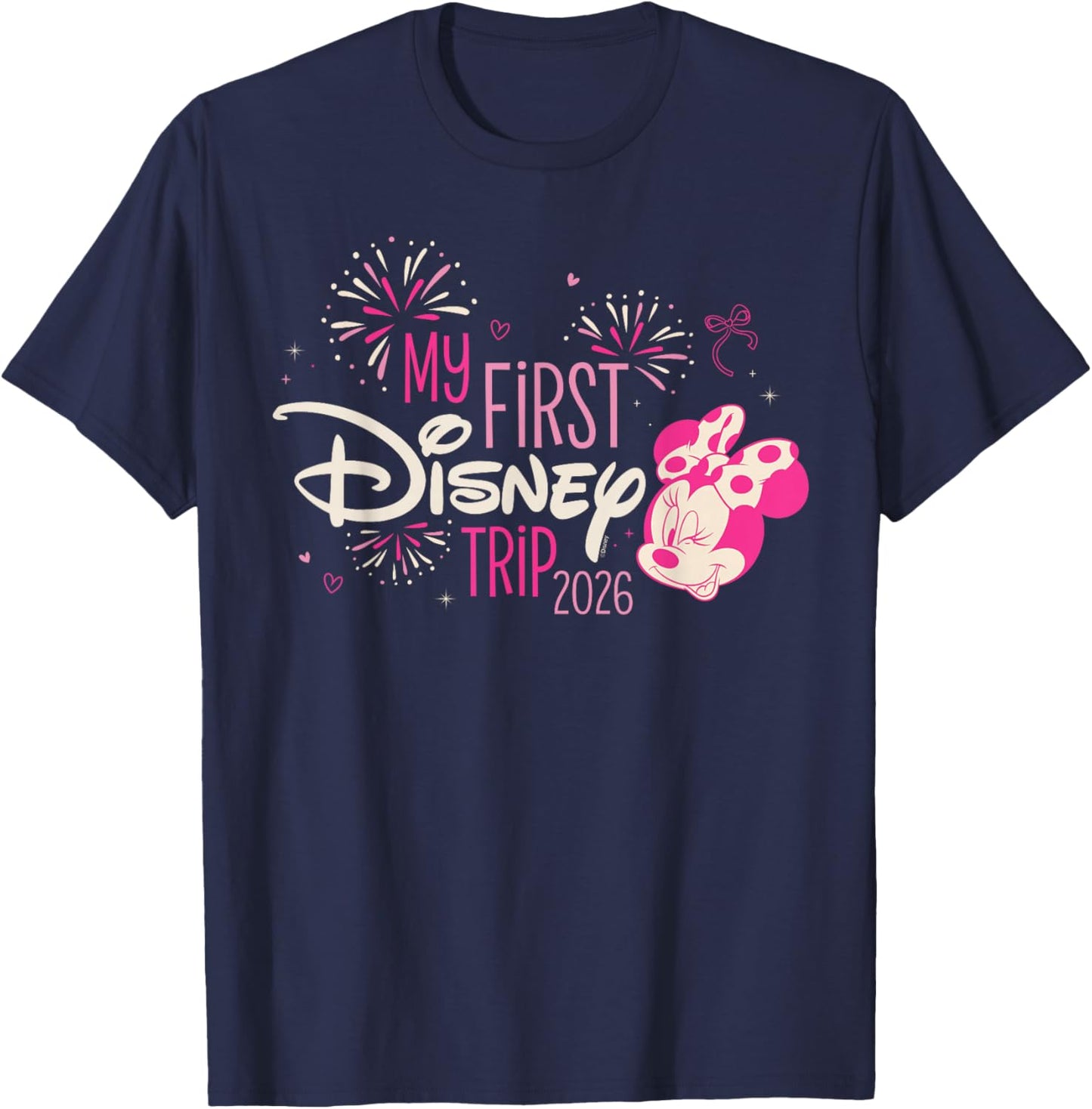 Disney Minnie Mouse "My First Disney Trip" 2026 Vacation T-Shirt - T-Shirt | Navy