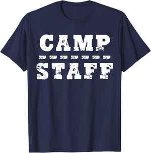 Camp Staff Summer Camp Staff Camping T-Shirt - T-Shirt | Navy