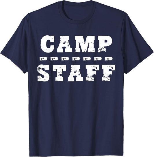 Camp Staff Summer Camp Staff Camping T-Shirt - T-Shirt | Navy