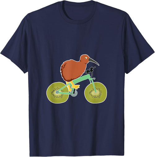 Funny Kiwi Grafik New Zealand Fruit and Bird
