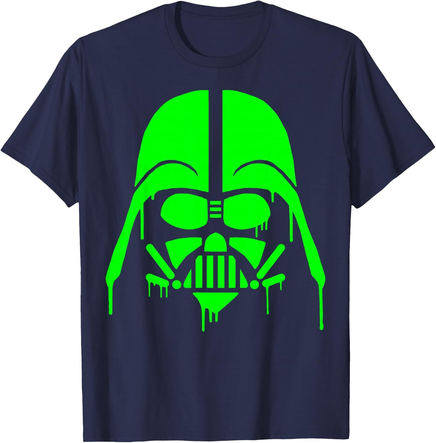 Star Wars Neon Green Oozing Vader Standard T-Shirt - T-Shirt | Navy