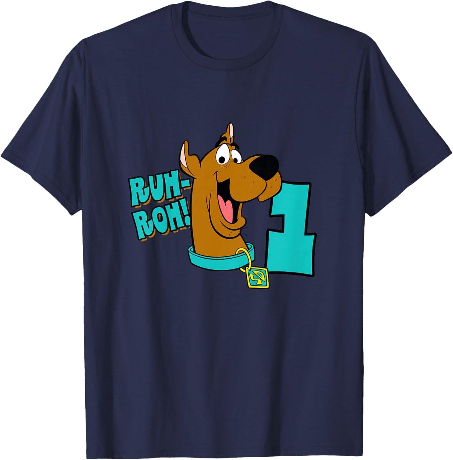 Kids Scooby-Doo 1st Birthday Ruh-Roh! I'm 1! T-Shirt - T-Shirt | Navy