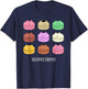 Cat Macarons "Meowcarons" - For Baking Girlfriend T-Shirt - T-Shirt | Navy