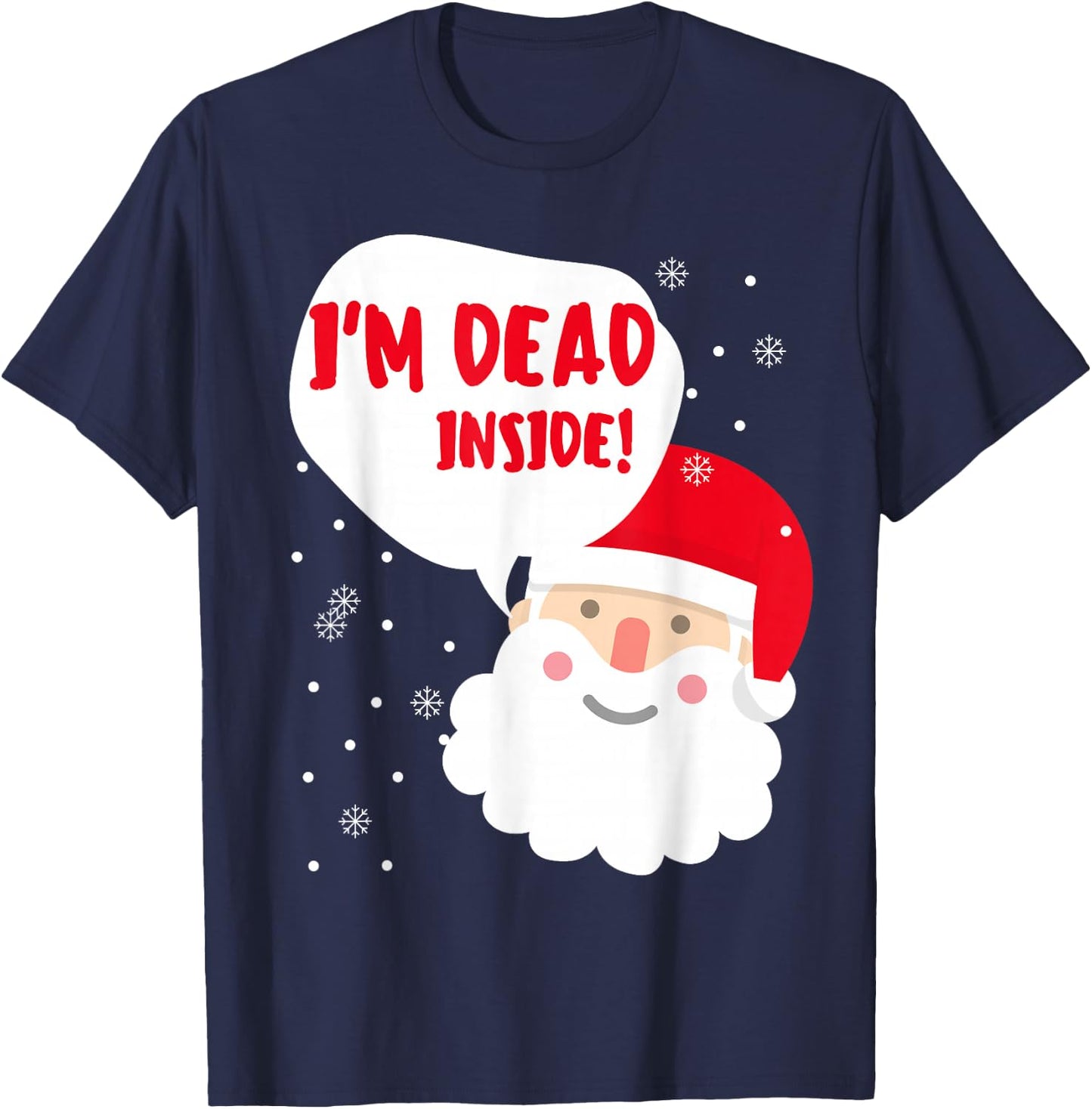 Funny Santa Inappropriate Christmas Adult Naughty Xmas T-Shirt - T-Shirt | Navy
