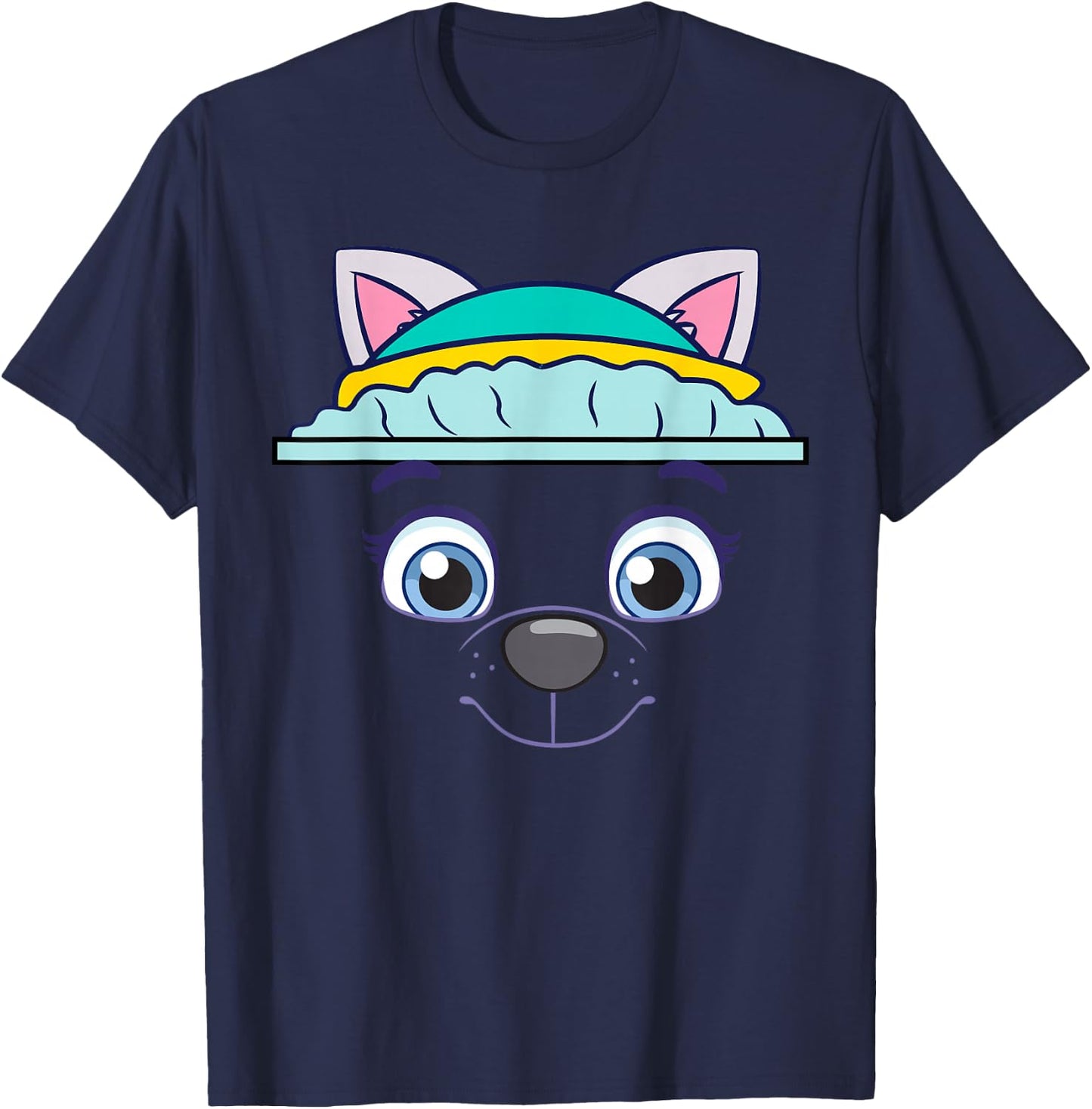 Paw Patrol Everest Character Face T-Shirt - T-Shirt | Navy