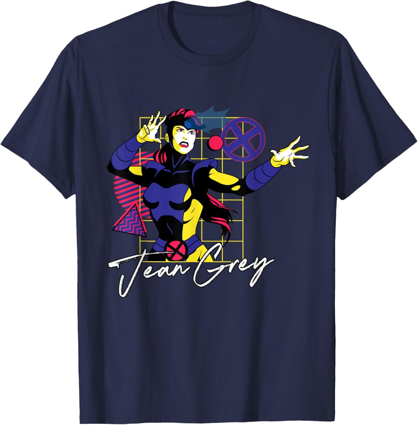 Marvel Super Heroes X-Men Retro Couples Matching Jean Grey T-Shirt - T-Shirt | Navy