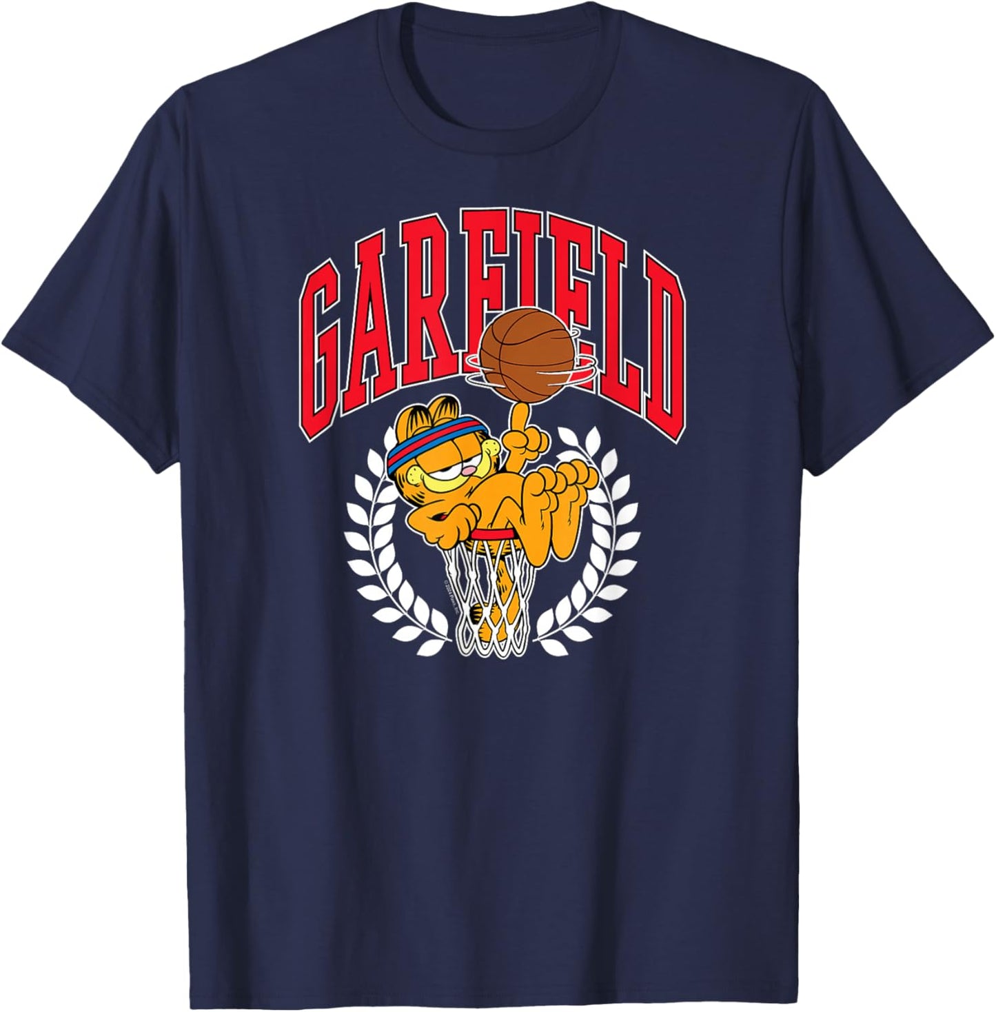 Garfield - Collegiate Basketball Hoop T-Shirt - T-Shirt | Navy
