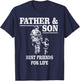 Father and Son Firefighters Best Friends For Life T-Shirt - T-Shirt | Navy