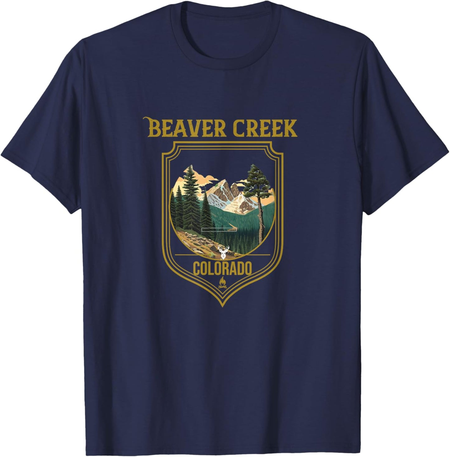 Beaver Creek Souvenir Apparel - Beaver Creek Hiking T-Shirt - T-Shirt | Navy