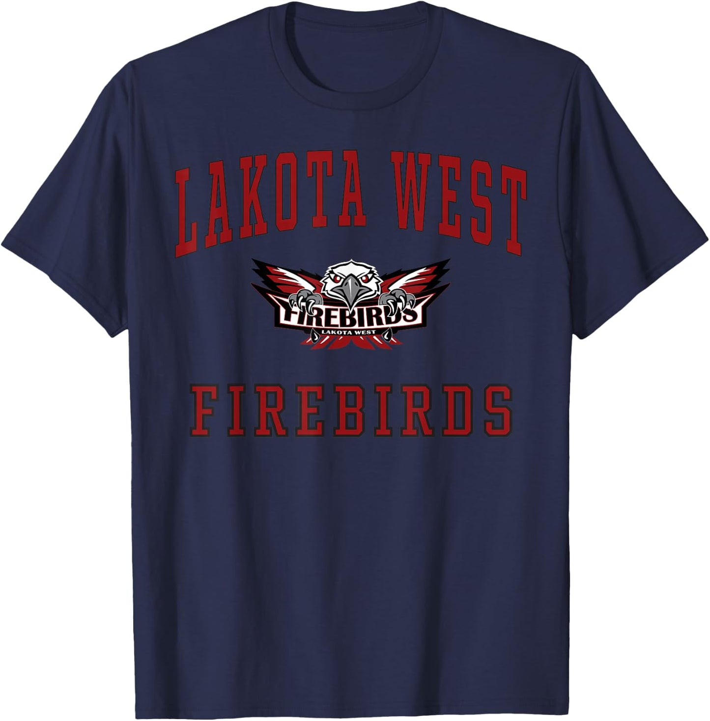 Lakota West High School Firebirds C1 T-Shirt - T-Shirt | Navy