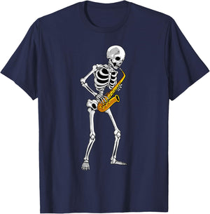 Funny Saxophone Design Women Saxophone Player Sax T-Shirt - T-Shirt | Navy