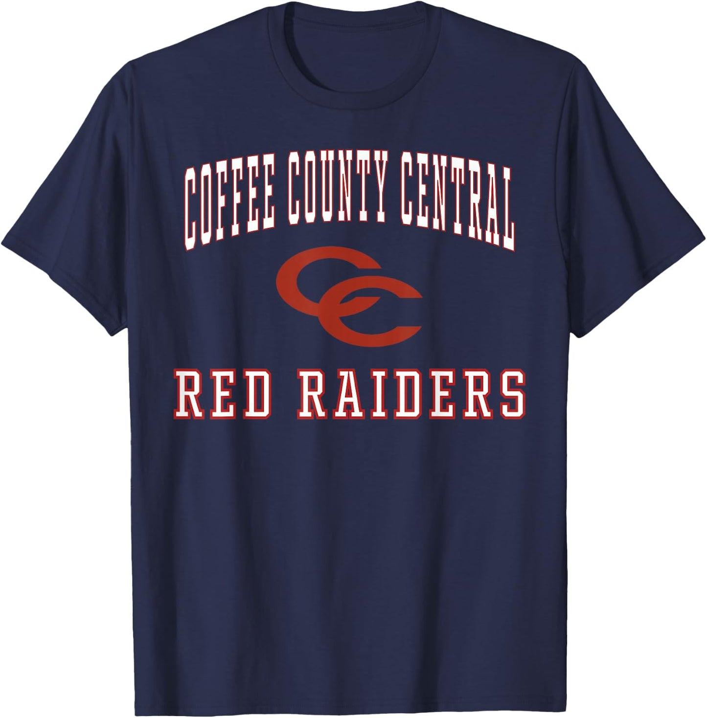 Coffee County Central High School Red Raiders C1 T-Shirt - T-Shirt | Navy