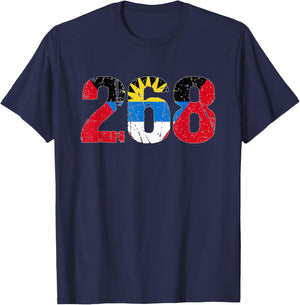 268 Antigua and Barbuda T-Shirt - T-Shirt | Navy
