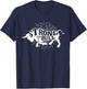Strong Like Bull Powerlifter Bodybuilder Gym Cowboy Gym T-Shirt - T-Shirt | Navy