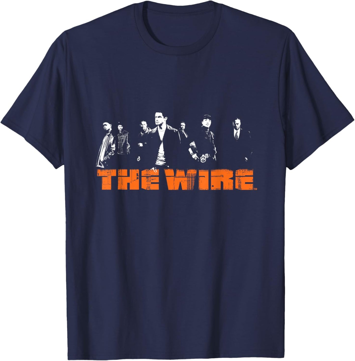 Das ikonische Logo und die Cast-Grafik von The Wire PAPL14507 T-Shirt - T-Shirt | Navy