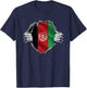 Afghan Super Afghanistan Flag Afghani Roots Heritage T-Shirt - T-Shirt | Navy
