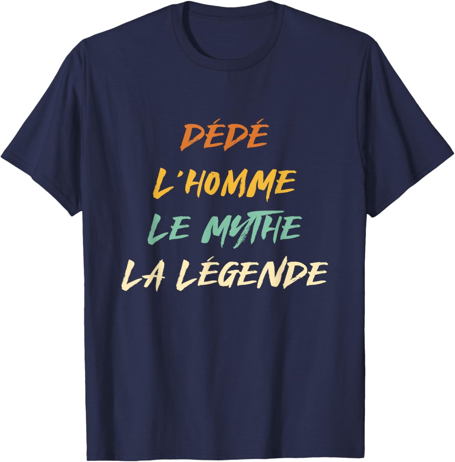 Dice Man Myth Legend Humor Name Custom Dedicated , Black, S T-Shirt - T-Shirt | Navy
