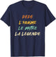 Dice Man Myth Legend Humor Name Custom Dedicated , Black, S T-Shirt - T-Shirt | Navy