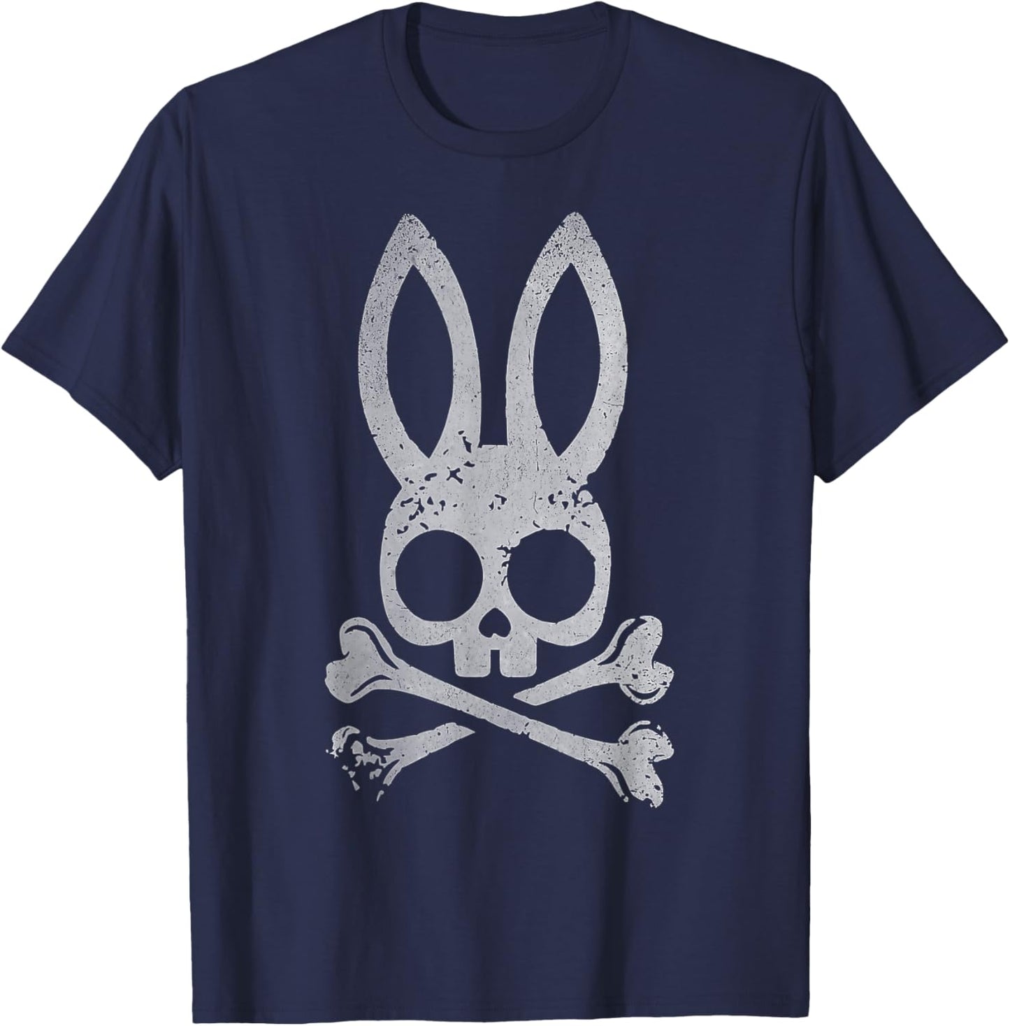 Jolly Roger Bunny Skull Crossbones Men Women Kids T-Shirt - T-Shirt | Navy