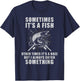 Catch a Fish Or a Buzz Drinking Bass Fishing Gift T-Shirt - T-Shirt | Navy
