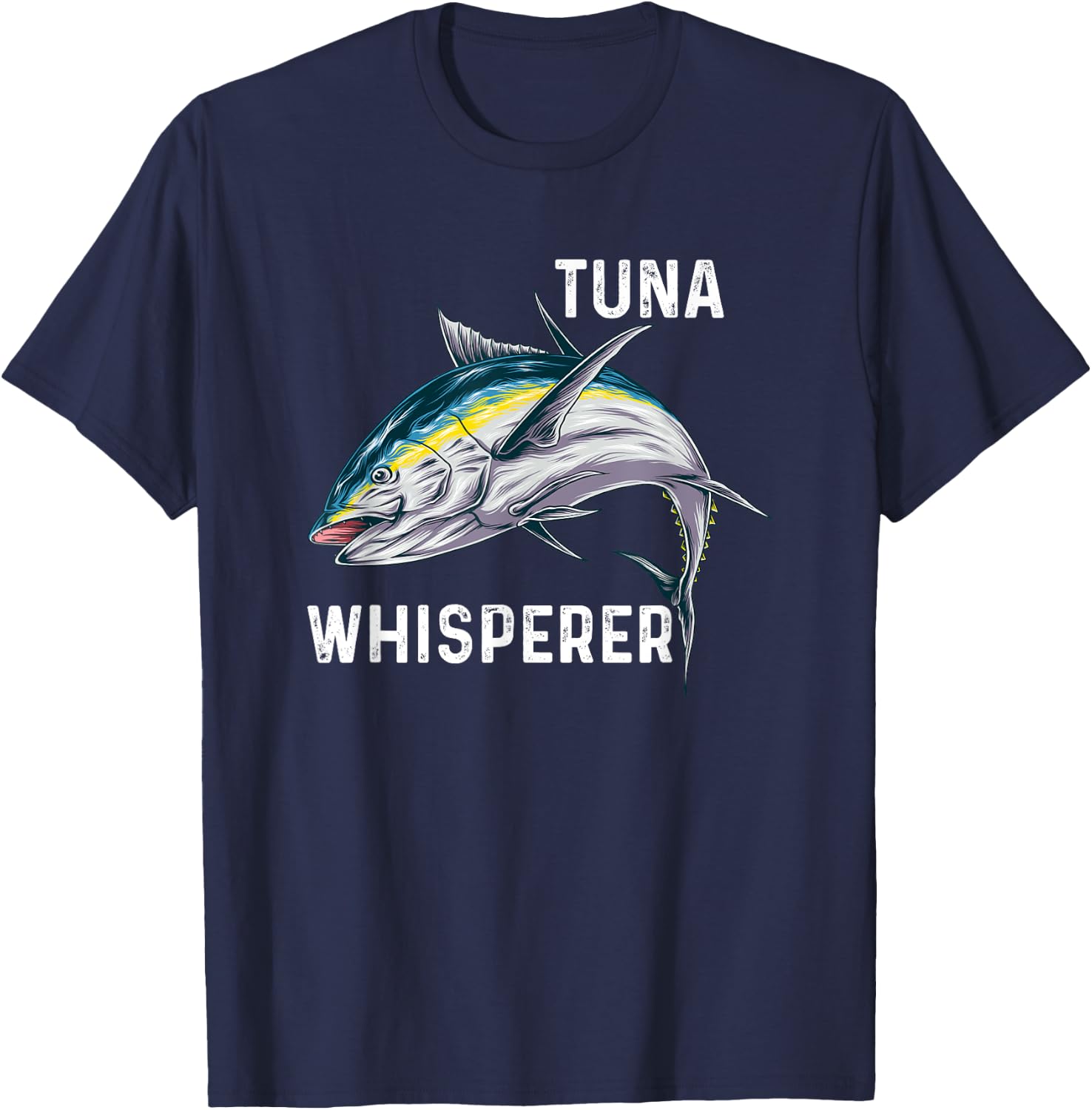 Tuna Whisperer | Deep Sea Fishing T-Shirt - T-Shirt | Navy