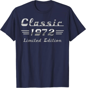 Classic 1972 Oldtimer 54. Geburtstag Limited Edition T-Shirt - T-Shirt | Navy