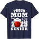 Senior 2025 Proud Mom of a Class Of 2025 Bowling Graduate T-Shirt - T-Shirt | Navy