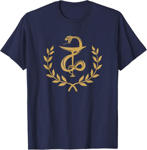 Pharmacist's Bowl Of Hygeia T-Shirt - T-Shirt | Navy
