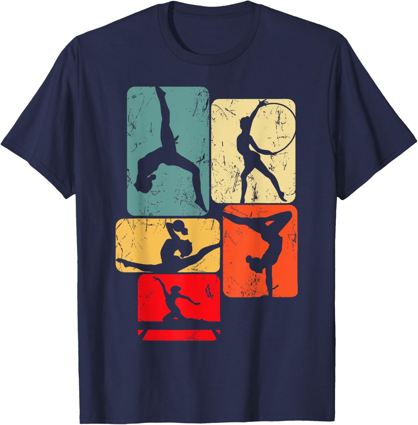 Gymnastics Gymnastics Children Girls Ladies T-Shirt - T-Shirt | Navy