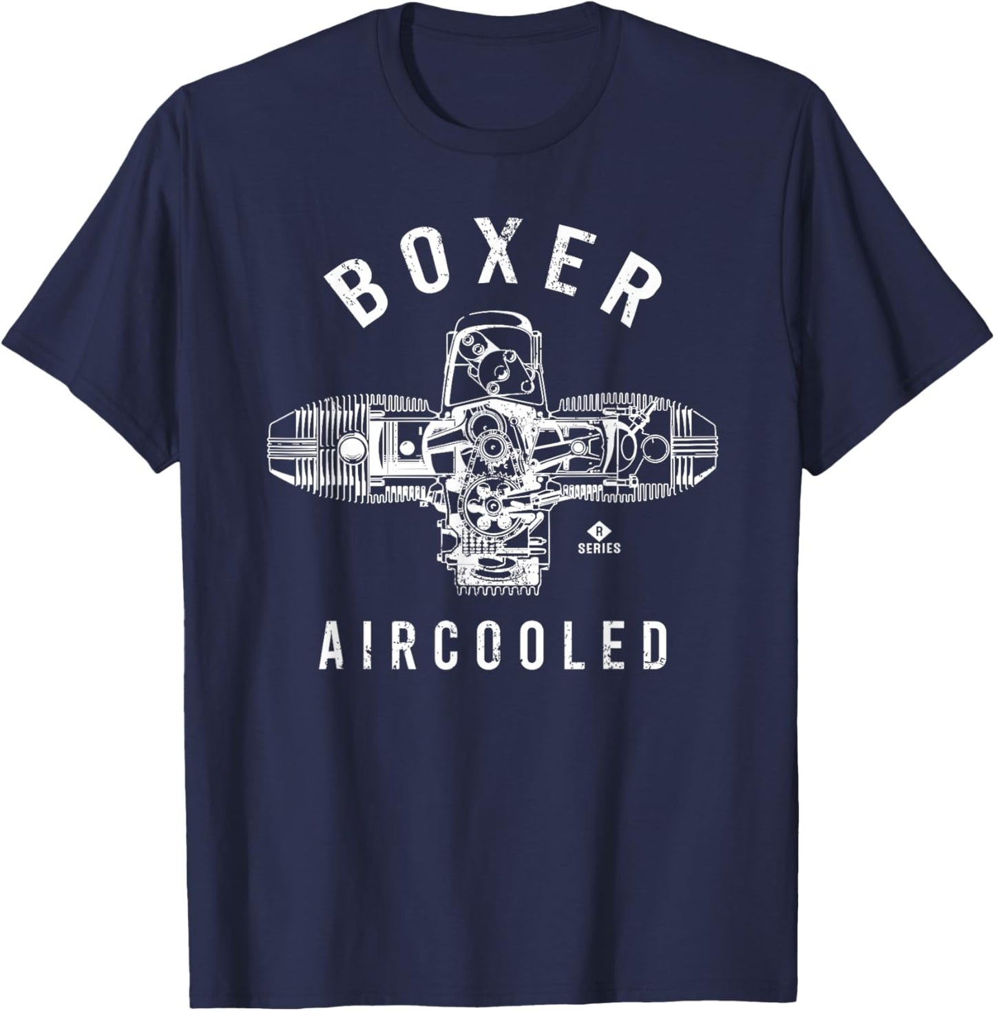 Boxer Engine Series R | Motorcycle Lovers Boxer Engine T-Shirt - T-Shirt | Navy