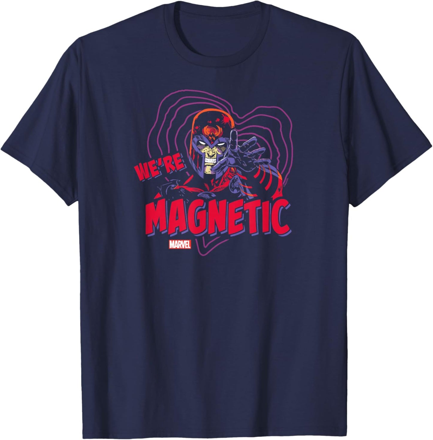 X-Men - Magneto We're Magnetic Valentine's Day T-Shirt - T-Shirt | Navy