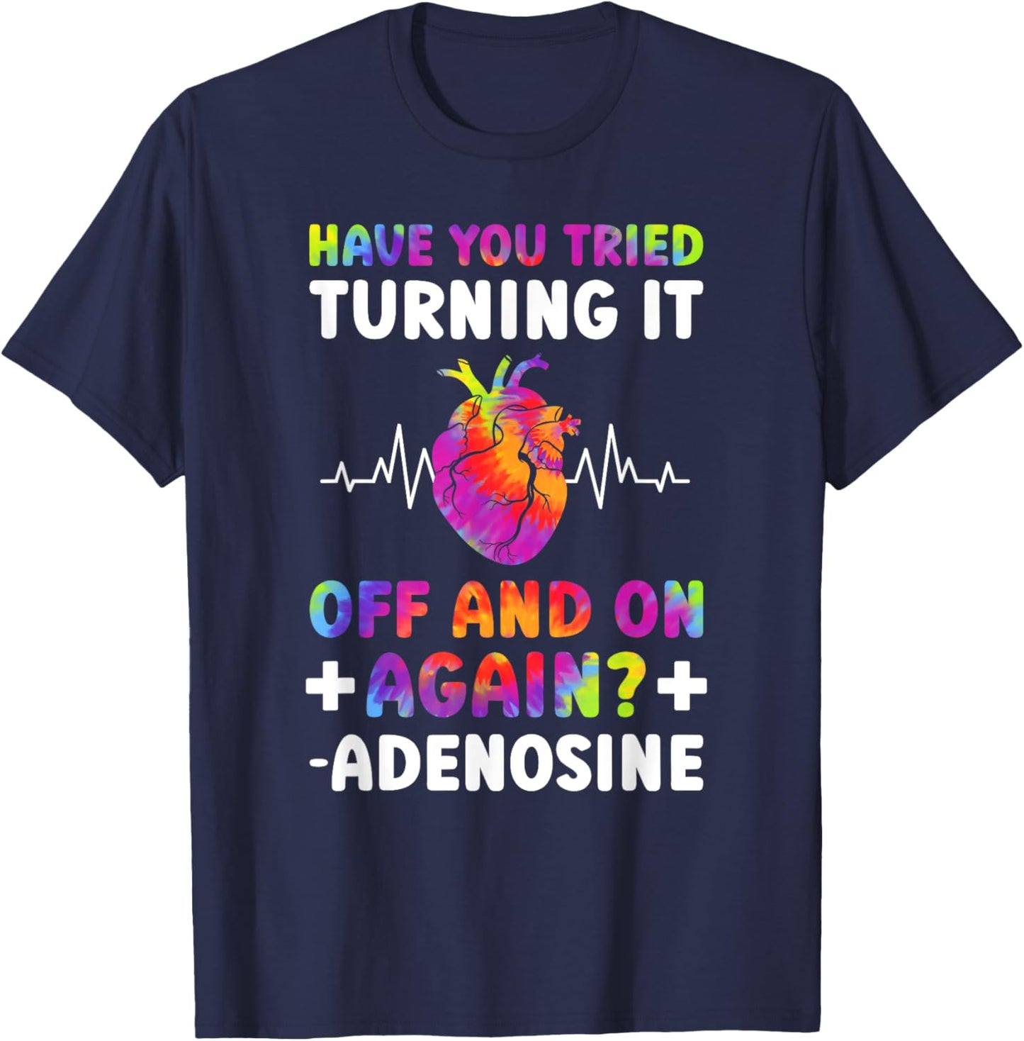 CICU Nurse Funny Cardiac Intensive Care Unit T-Shirt - T-Shirt | Navy