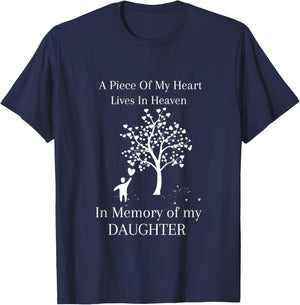 in Memory of My Daughter - Heaven T-Shirt - T-Shirt | Navy