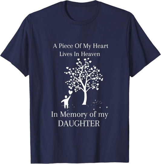 in Memory of My Daughter - Heaven T-Shirt - T-Shirt | Navy